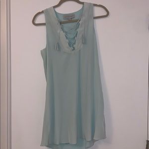 Nothing Personal seafoam blue/green mini dress